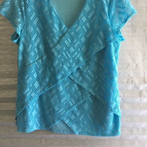 NY Collection Size XL Short Sleeve Top - Picture 5 of 5